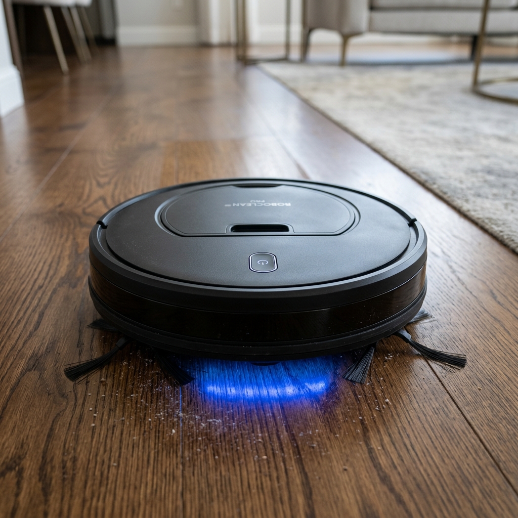 HomeBot limpando o chão